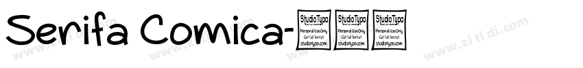 Serifa Comica字体转换